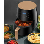 SilverCrest 2400W Air Fryer with 6 Litre Extra Large Capacity, Digital Display, Touch Temperature Control System, For Cooking, Frying and Baking, SilverCrest S-18 - Image 5