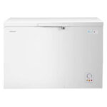 Hisense 330L Chest Freezer – FC-33DT4SAW, Inner Glass Door, 135H Cooling Retention, Energy Efficient, Removable Basket, Silver