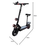 Mytoys MT908 Power Full Motor 750W Electric Scooter 2023 Upgraded Version 55KM/hr Speed 48V 15AH Off-road Tires, Removeable Comfortable Seat Front Triple LED Lights - Image 2