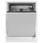 Beko Builtin Dishwasher 13 Place Settings, 5 Programmes, 2 Racks, A++ Energy Rating, Quiet Operation (48 dBA), Sliding Cutlery Basket, Mini programme, Half-load, Stainless Steel Tub, BDIN153E3