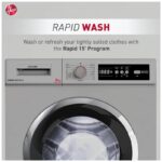 Hoover 6Kg Front Load Washing Machine, Fully Automatic, 1000 RPM, 15 Programs,Anti-Allergy, Child Safety Lock, Eco-Logic System, Made in Turkey,Silver - HWM-V610-S - Image 5