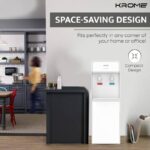 KROME Top Loading Water Dispenser, Hot and Cold Water 2 taps, Floor Standing, Made with SUS 304 Tank and Food-grade Silicone Gel Tube, White - KR-WDTL 2TW - Image 5