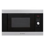 Ariston Built In 25L Microwave Oven With Grill, Inverter, LCD Display, Defrost Reheat and Grilling, Stainless Steel, Auto Programs, Child Lock, Round Grill Grid, 900W, 1000W Grill, Inox, MF25GUKIXA