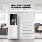 Nikai Top Loading Water Dispenser with 3 Tap Design Hot, Cool, Normal Water, Compressor Cooling, 16L Cabinet, Stainless Steel Tank, Low Noise, Anti-Bacterial Design, Anti-Spill - NWD1400C (White) - Image 2