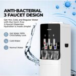 Nikai Top Loading Water Dispenser with 3 Tap Design Hot, Cool, Normal Water, Compressor Cooling, 16L Cabinet, Stainless Steel Tank, Low Noise, Anti-Bacterial Design, Anti-Spill - NWD1400C (White) - Image 4