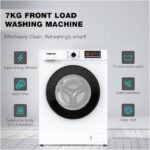 Nikai 7KG 16 Programs Front Load Washer, Steam Wash, 1000 RPM, 4 Star Energy Saving Fully Automatic Washing Machine, Digital LCD Display, Child Lock, Best for Home & Small Family - NWM701FN9 (White) - Image 3