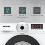 Nikai 7KG 16 Programs Front Load Washer, Steam Wash, 1000 RPM, 4 Star Energy Saving Fully Automatic Washing Machine, Digital LCD Display, Child Lock, Best for Home & Small Family - NWM701FN9 (White) - Image 5