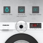 Nikai 7KG 16 Programs Front Load Washer, Steam Wash, 1000 RPM, 4 Star Energy Saving Fully Automatic Washing Machine, Digital LCD Display, Child Lock, Best for Home & Small Family - NWM701FN9 (White) - Image 6