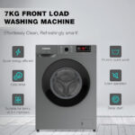 Nikai 7KG 16 Programs Front Load Washer, Steam Wash, 1000 RPM, 4 Star Energy Saving, Fully Automatic Washing Machine, Digital LCD Display, Child Lock, Best for Home & Small Family - NWM701FN9S Silver - Image 3
