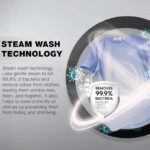Nikai 7KG 16 Programs Front Load Washer, Steam Wash, 1000 RPM, 4 Star Energy Saving, Fully Automatic Washing Machine, Digital LCD Display, Child Lock, Best for Home & Small Family - NWM701FN9S Silver - Image 4