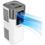 Crownline 1 Ton Portable Air Conditioner, 12,000 BTU, 4-in-1 Cooling, Dehumidifier, Fan, Auto Mode, 3 Fan Speeds, Touch Screen, Remote Control, 4H Timer, 18-32°C, 410m³/h Airflow | PAC-405