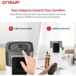 Crownline 1 Ton Portable Air Conditioner, 12,000 BTU, 4-in-1 Cooling, Dehumidifier, Fan, Auto Mode, 3 Fan Speeds, Touch Screen, Remote Control, 4H Timer, 18-32°C, 410m³/h Airflow | PAC-405 - Image 3