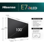 Hisense 100 Inch 144Hz QLED Smart TV 100E7N - Quantum Dot Colour, Built-in Subwoofer, Dolby Vision Atmos, Filmmaker Mode,Youtube, Netflix,shahid,and Disney+ (2025 New) - Image 3
