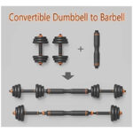 SKY LAND Dumbbell Set Adjustable Barbell Weight Lifting Strength Training Weights Fitness Equipment Dumbbells - Image 3