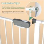 SKY-TOUCH Auto Close Safety Baby Gate, Extra Wide Child Gate 75-84cm + 30cm Extension Kit Maximum Suitable For 114cm, Baby Gates for Stairs & Doorways, Easy Install (Gate + 10cm Extension Kit) - Image 3