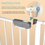 SKY-TOUCH Auto Close Safety Baby Gate, Extra Wide Child Gate 75-84cm + 10/20/30cm Extension Kit Maximum Suitable For 144cm, Baby Gates for Stairs & Doorways, Easy Install (75-144cm wide) - Image 3