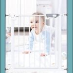 SKY-TOUCH Auto Close Safety Baby Gate, 80.00 x 6.00 x 75.00 cm Durable Fence Barrier for Stairs & Doorways, Easy Install Dog Gate - Image 2