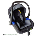 Koo-di Mini Panda Ava TinyTravel car seat 0-15m, Ebony - Image 3
