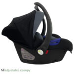 Koo-di Mini Panda Ava TinyTravel car seat 0-15m, Ebony - Image 4