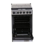 Midea 50x55Cm Freestanding Cooker, Full Gas Cooking Range With 4 Burners, Stainless Steel, Automatic Ignition & Full Safety, Cast Iron Pan Support, Mechanical Timer, Heat Resistant Knobs, BME55007FFD - Image 3