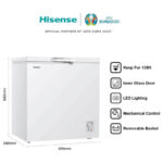Hisense 260 Liter Chest Freezer Single Door White Model FC-26DT4SAW - Image 3