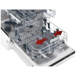 Hitachi Dishwasher Freestanding, 15 Place Setting, 8-Programs, Intensive Wash, Glass Care, Inverter Motor-Turbo Washing, Gentle washing at 40 °C, Silent Dishwasher, Overflow Safety, Inox, HDF-F158CVX - Image 5