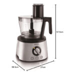 Philips 7000 Series Food Processor - PowerChop technology, 1300W, 3.4L Bowl, 1.5L Jar, Blender, Centrifugal Juicer + Citrus Press, Metal Kneading Hook - HR7778/01 - Image 2