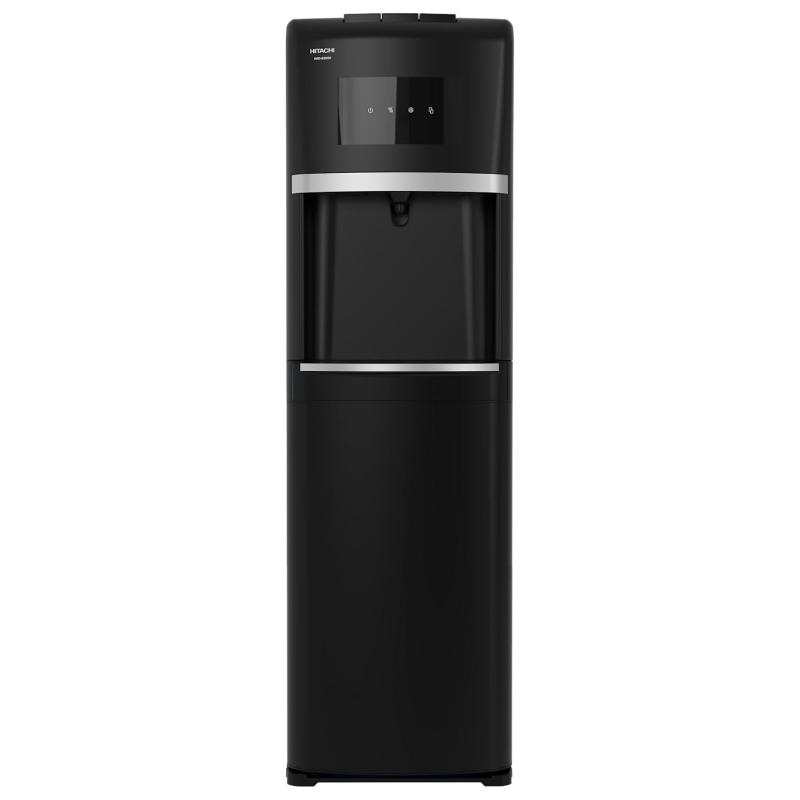 HITACHI Water Dispenser, Bottom Loading, Hot Cold and Ambient Temperature, Japanese Quality Floor Standing Water Cooler, Child Safety lock, Best for Home, Office-Pantry, Black- HWDB30000