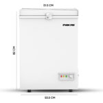 Nikai 150L Gross/100L Net, Single Door Chest Freezer with Storage Basket, High Energy Efficiency Cooling System, Adjustable Temperature, Silent Operation, Ideal for Home & Restaurants - NCF150N7 White - Image 2