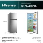 Hisense 320L Top Mount Refrigerator with Twist Ice Maker – RT3N418NAI - Image 2