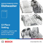 Bosch Series 4 Free Standing Dishwasher,12 Place Settings, German Engineering, EcoSilence Drive, SMS50D08GC - Image 3