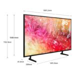 Samsung 85 Inch UHD TV DU7000 4K, PurColor, Q-Symphony, Tizen Smart TV – UA85DU7000UXZN (2024 UAE Version) - Image 2
