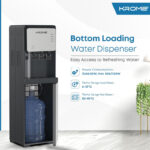 KROME Bottom Loading Water Dispenser, Hot, Cold and Normal Water, Floor Standing, Made with SUS 304 Tank and Food-grade Silicone Gel Tube, Child Lock For Hot Water, Silver & Black KR-WDBL 3TB. - Image 3