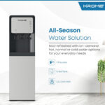 KROME Bottom Loading Water Dispenser, Hot, Cold and Normal Water, Floor Standing, Made with SUS 304 Tank and Food-grade Silicone Gel Tube, Child Lock For Hot Water, Silver & Black KR-WDBL 3TB. - Image 4