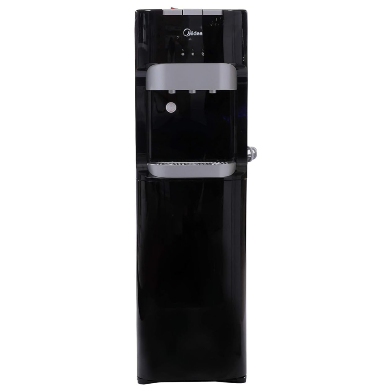 Midea Water Dispenser, Bottom Loading, Hot Cold And Ambient Temperature, Ice Cold Technology, Empty Bottle Indicator, Floor Standing, Child Safety lock, Best for Home, Office & Pantry, Black, YL1633S