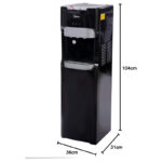 Midea Water Dispenser, Bottom Loading, Hot Cold And Ambient Temperature, Ice Cold Technology, Empty Bottle Indicator, Floor Standing, Child Safety lock, Best for Home, Office & Pantry, Black, YL1633S - Image 3