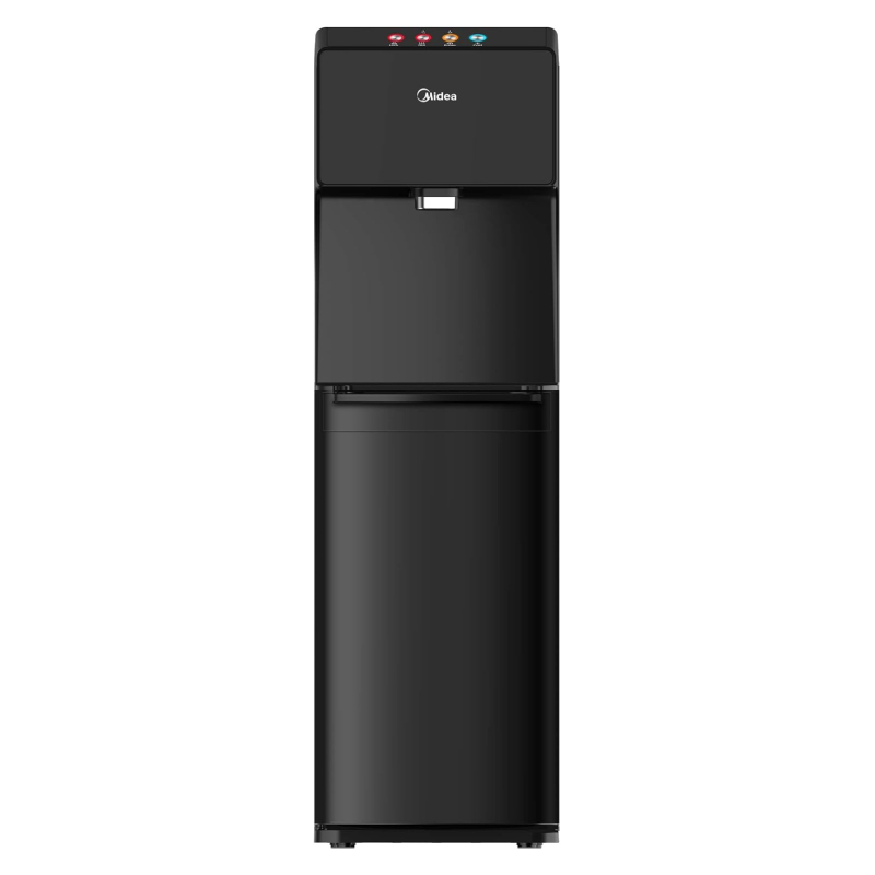 Midea Water Dispenser, Bottom Loading, Hot Cold And Ambient Temperature, Touchless Function For Cold Water, Floor Standing, Child Safety lock, Best for Home, Kitchen, Office & Pantry, Black YL1844S-IR