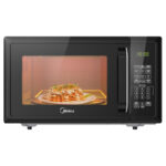 Midea 25L Digital Solo Microwave Oven with 10 Power Levels, 900W, Electronic Touch Control, Child-Safety-Lock, Defrost Function, Fast Reheat, Pull Open Door Handle, Good for Home & Office, EM925A2GUBK