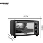 Geepas 42L Mini Oven & Rotisserie – Electric Oven 2000W & 60 Minutes Timer – Grill Function & 6 Selectors for Baking, Roasting & Grilling - Accessories Included - Image 3