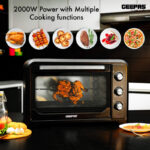 Geepas 42L Mini Oven & Rotisserie – Electric Oven 2000W & 60 Minutes Timer – Grill Function & 6 Selectors for Baking, Roasting & Grilling - Accessories Included - Image 5