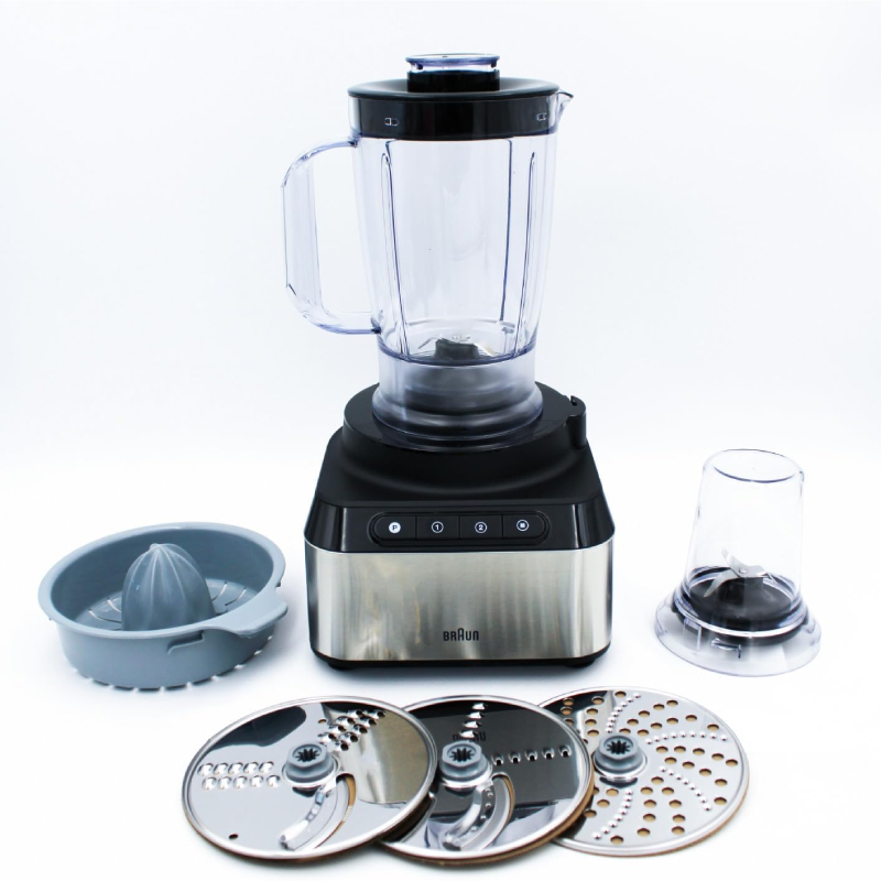 FP3233-2 Braun Food Processor FP 3233 – 800W Power, 2.1L Bowl, Citrus Press, Multi Mill & Dough Tool, Black - Image 2