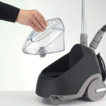 KENWOOD Garment Steamer 1500W with 2L Tank, Rotary Wheels, Folding Rack & Trouser Press – GSP65.500BK Black - Image 4