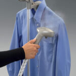 KENWOOD Garment Steamer 1500W with 2L Tank, Rotary Wheels, Folding Rack & Trouser Press – GSP65.500BK Black - Image 5