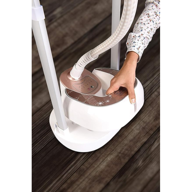 GSTD2075-B5-4 Black+Decker Garment Steamer 2L 2000W, Vertical Steaming, Adjustable Settings, White – GSTD2075-B5 - Image 4