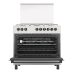Hisense HGI9B20S, 90 cm Freestanding Gas Cooker With Dual Fan, 105 Liters Multifunction Oven, Mate enameled Pan Support, One Hand Ignition, Stainless Steel - Image 2