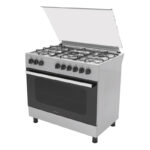 Hisense HGI9B20S, 90 cm Freestanding Gas Cooker With Dual Fan, 105 Liters Multifunction Oven, Mate enameled Pan Support, One Hand Ignition, Stainless Steel - Image 3
