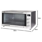 Olsenmark 150L Electric Oven 2800W, Silver/Black – Large Capacity Baking & Roasting Oven - Image 2