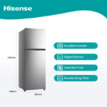 Hisense 418L Top Mount Refrigerator RT418N4ASUI with Inverter Compressor, No Frost, and Twist Ice Maker - Image 2