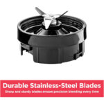 BLACK+DECKER Sports Blender/Smoothie Maker 300W, 6-Piece Set, 21,500 RPM Turbo Speed, SBX300-B5 Black - Image 4