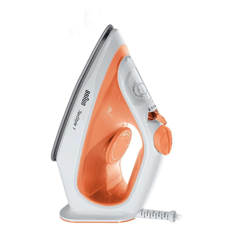 SI1009-3 Braun TexStyle 1 Steam Iron SI1009, 1900W Power, 50% Energy Saving, Lightweight Design, Orange - Image 3